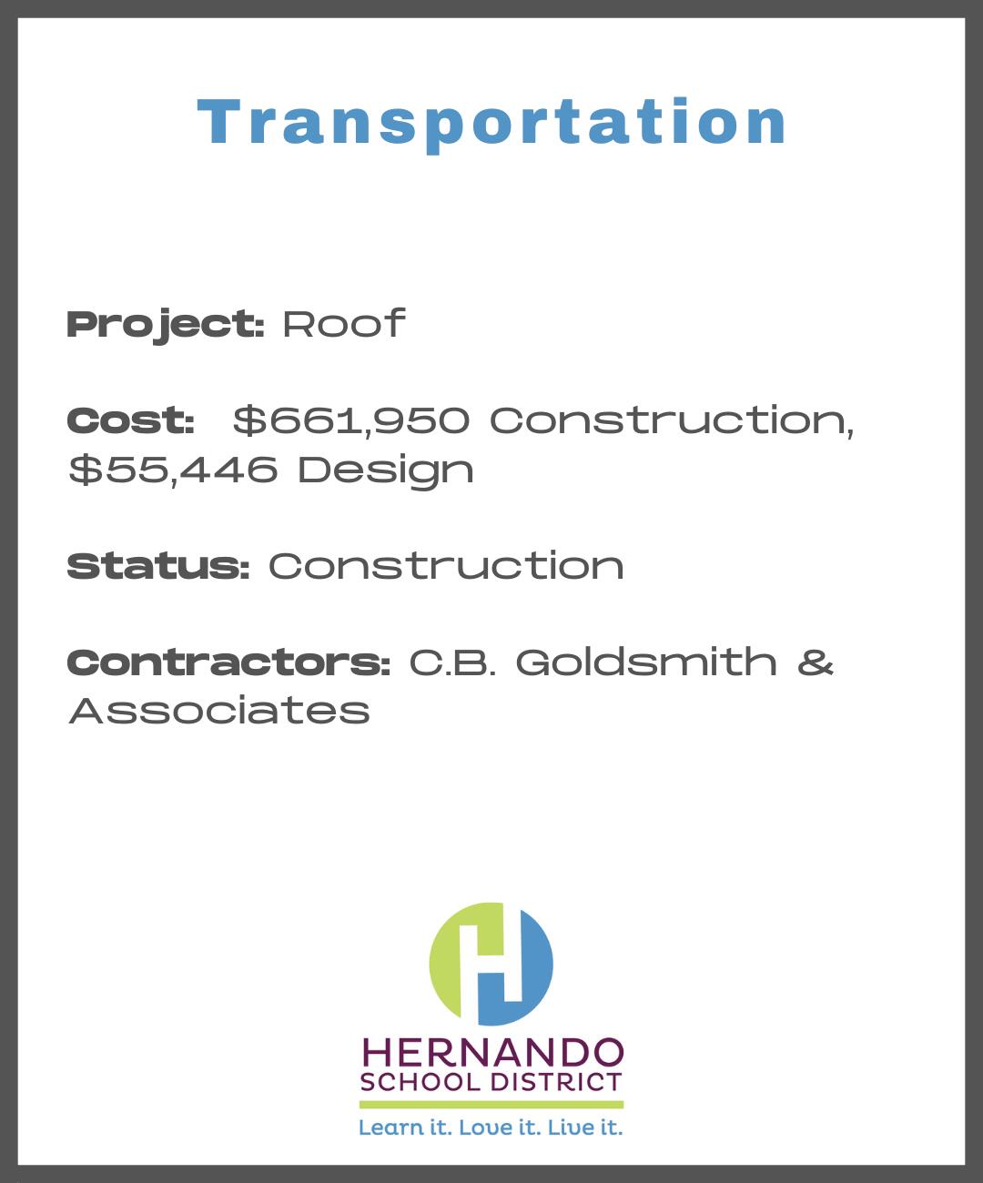 Transportation Roofing graphic