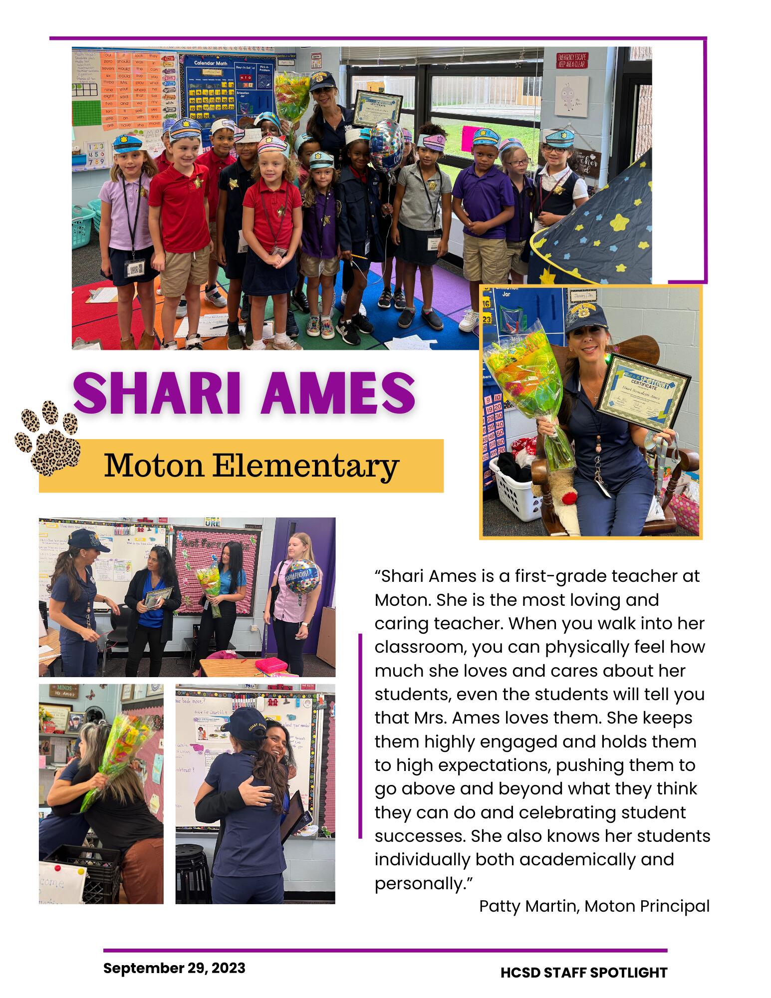 Shari Ames - Moton Elementary School