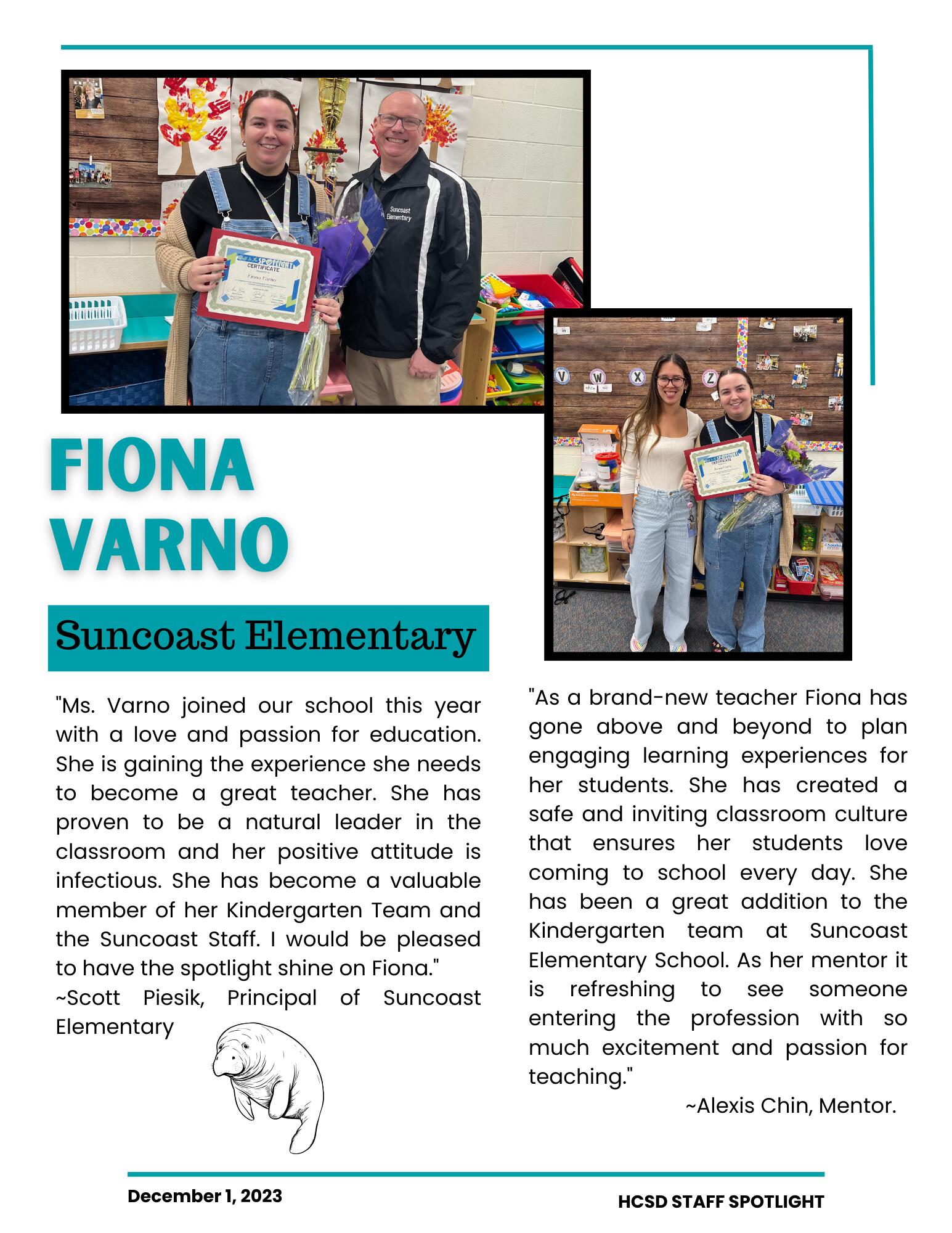 Staff Spotlight on Fiona Varno