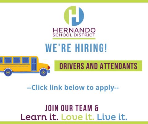 We're Hiring Bus Drivers and attendants. Click link below to apply. Join our team.