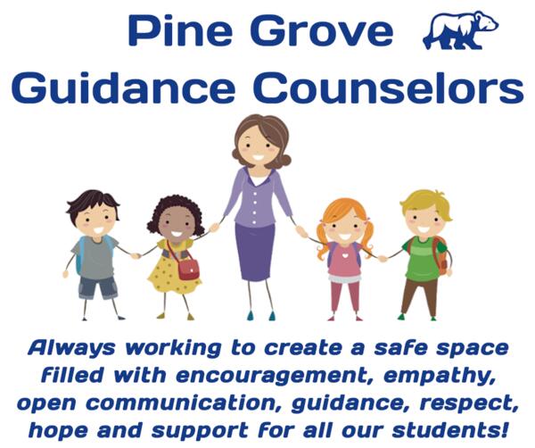 Guidance Counselors - Always working to create a safe space filled with encouragement, empathy, open communication, guidance, respect, hope and support for all our students