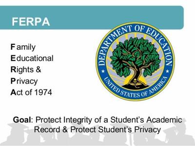 FERPA Graphic with US Dept. of Education logo